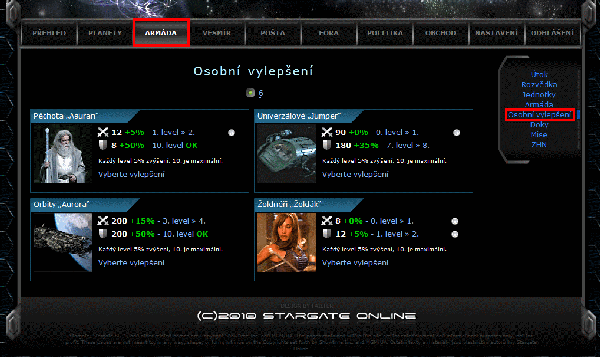 Osobní upgrade